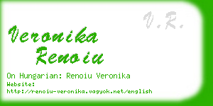 veronika renoiu business card